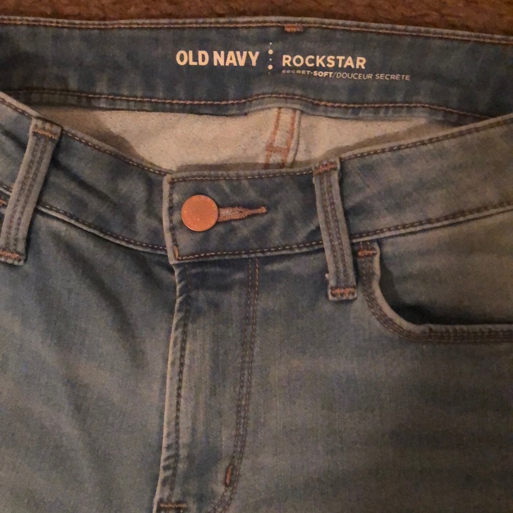 Old Navy Rockstar super soft jeans.